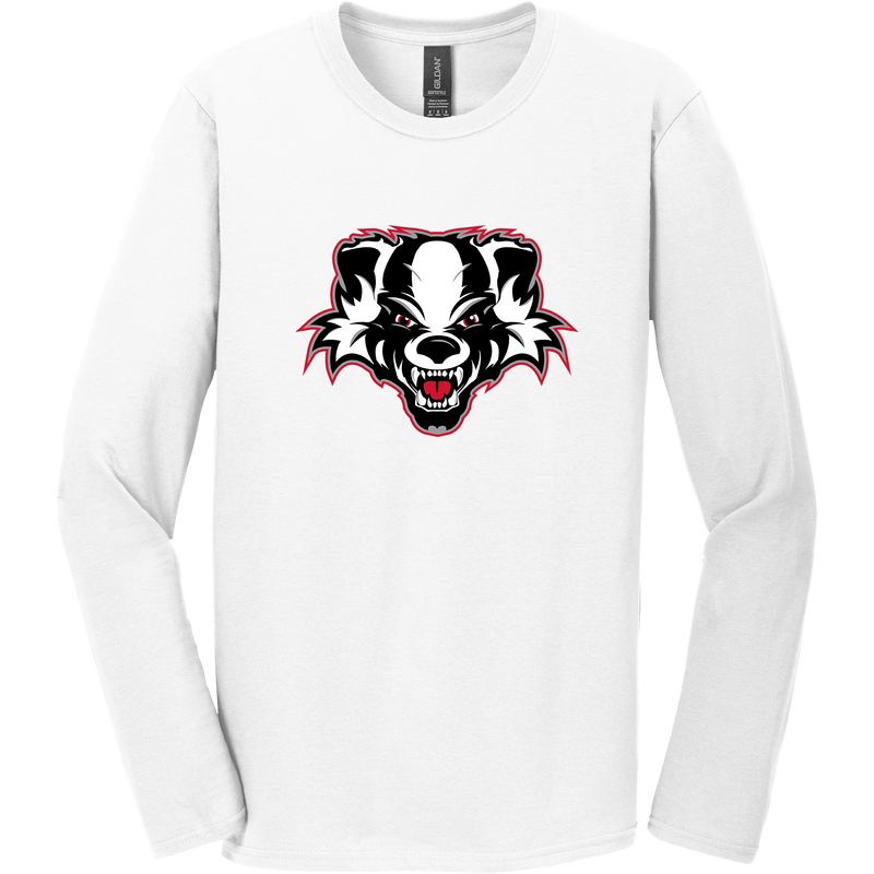 Scary Badgers Softstyle Long Sleeve T-Shirt