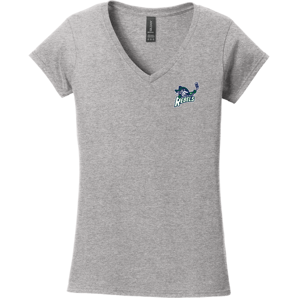 Kensington Valley Rebels Softstyle Ladies Fit V-Neck T-Shirt