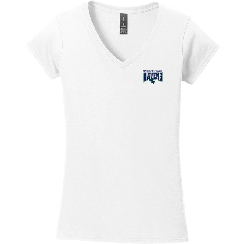 Kensington Valley Ravens Softstyle Ladies Fit V-Neck T-Shirt