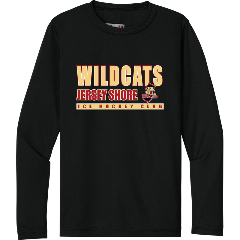 Jersey Shore Wildcats Youth Cooling Performance Long Sleeve Tee