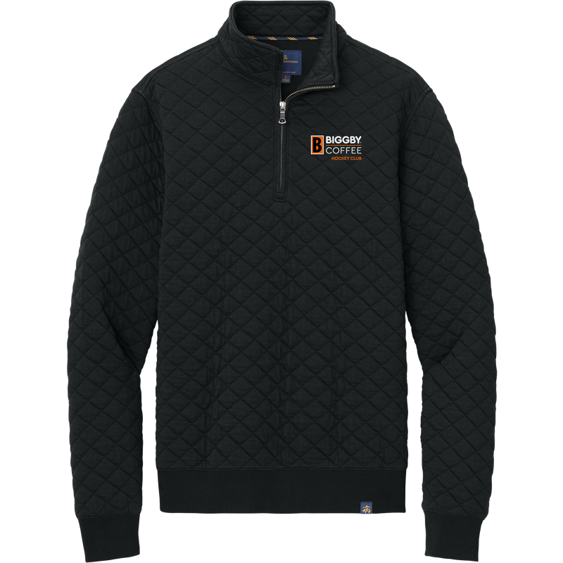 Biggby Coffee Hockey Club Brooks Brothers Diamond Quilt 1/4-Zip