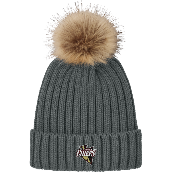 Mercer Chiefs Faux Fur Pom Beanie