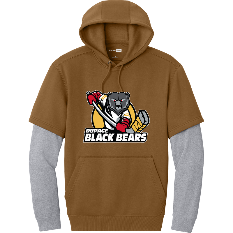 Dupage Black Bears Tough Fleece Layered Hoodie