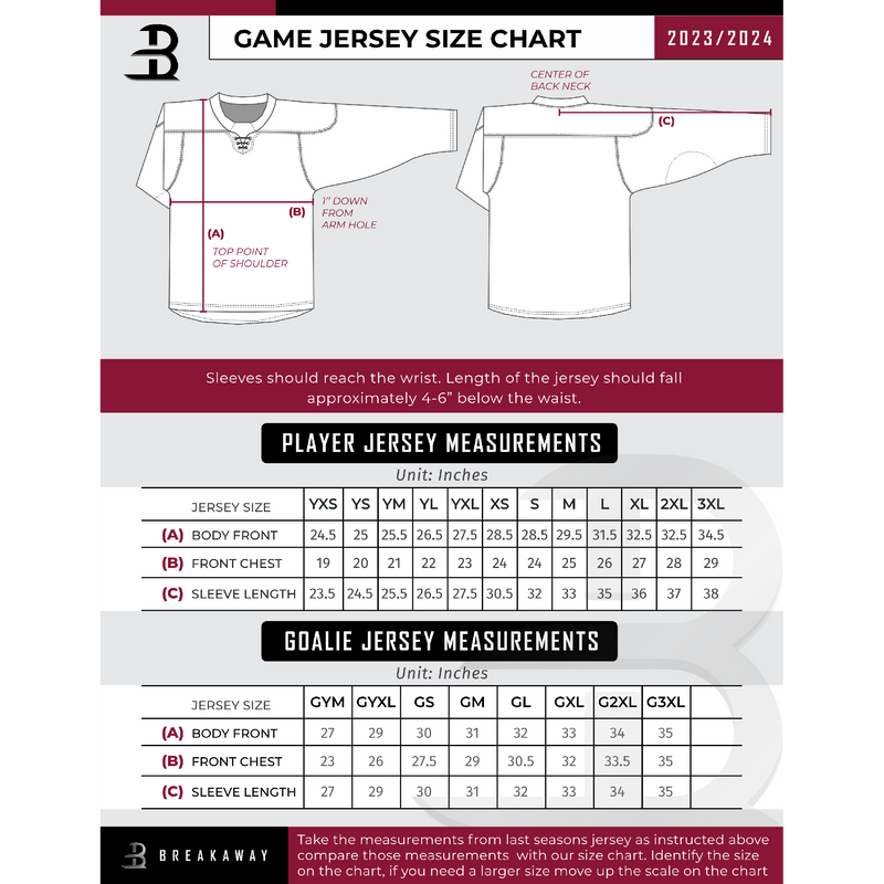 Chelsea Chiefs Adult Goalie Hybrid Jersey