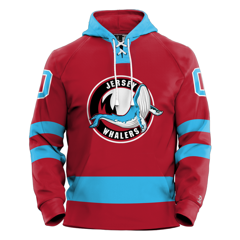 Jersey Shore Whalers Adult Sublimated Retro Hoodie