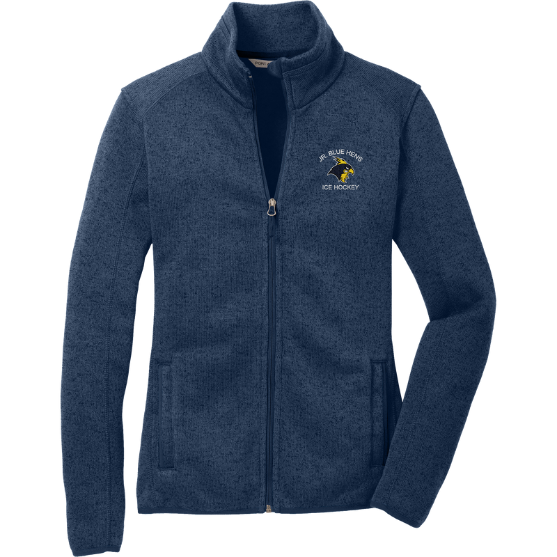 Delaware Jr. Blue Hens Ladies Sweater Fleece Jacket