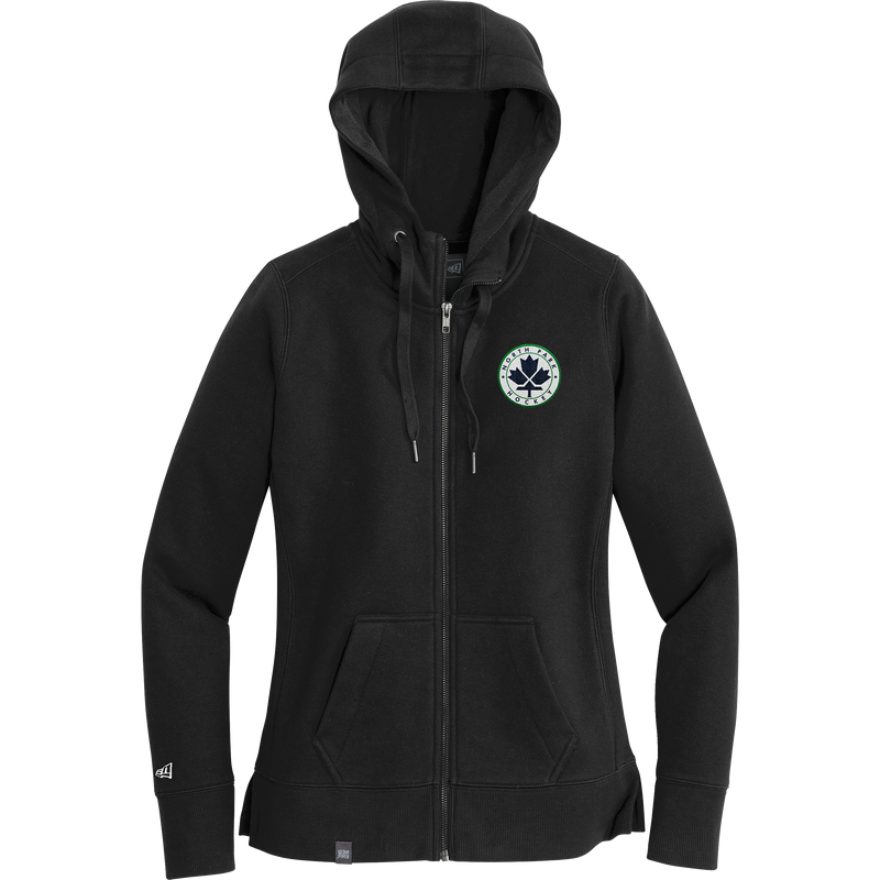 North Park Hockey New Era Ladies French Terry Full-Zip Hoodie