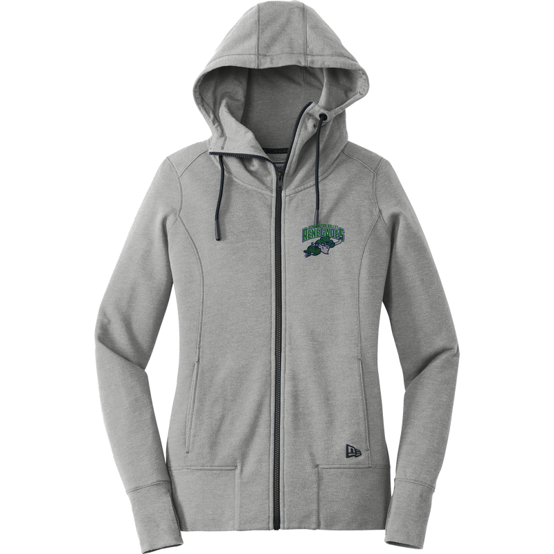 Kensington Valley Renegades New Era Ladies Tri-Blend Fleece Full-Zip Hoodie