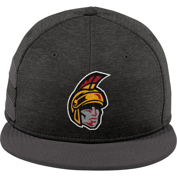 Seacoast Spartans (SPA) New Era Shadow Heather Striped Flat Bill Snapback Cap