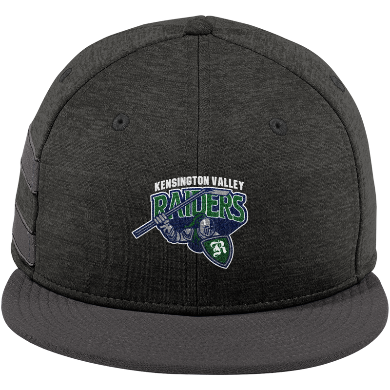 Kensington Valley Raiders New Era Shadow Heather Striped Flat Bill Snapback Cap