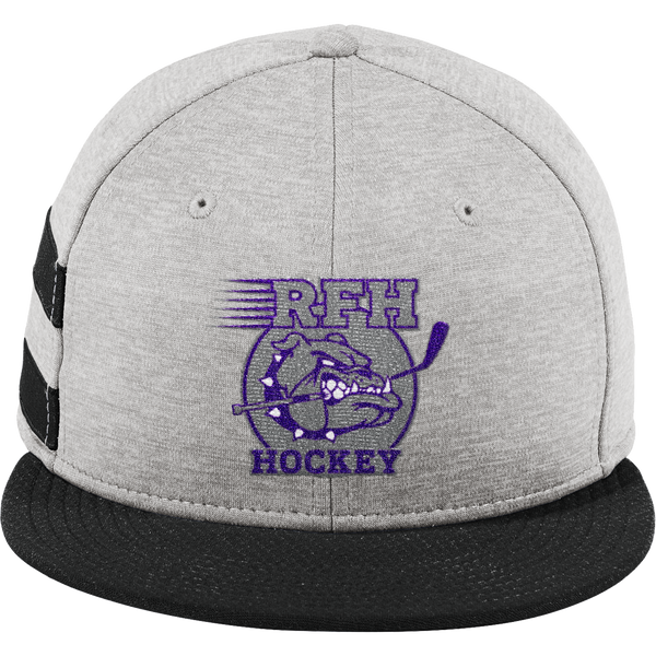 Rumson-Fair Haven New Era Shadow Heather Striped Flat Bill Snapback Cap