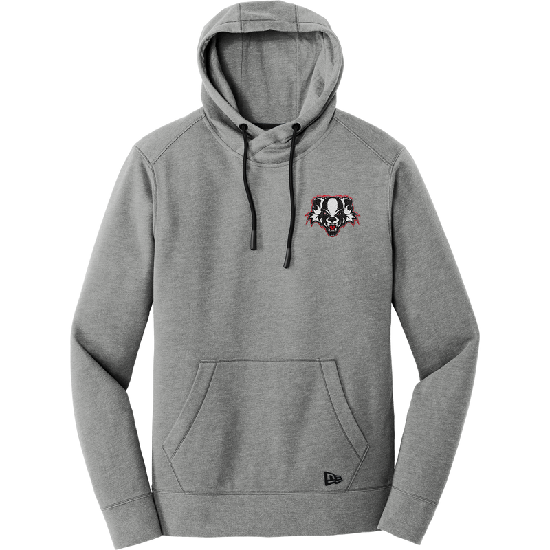 Scary Badgers New Era Tri-Blend Fleece Pullover Hoodie