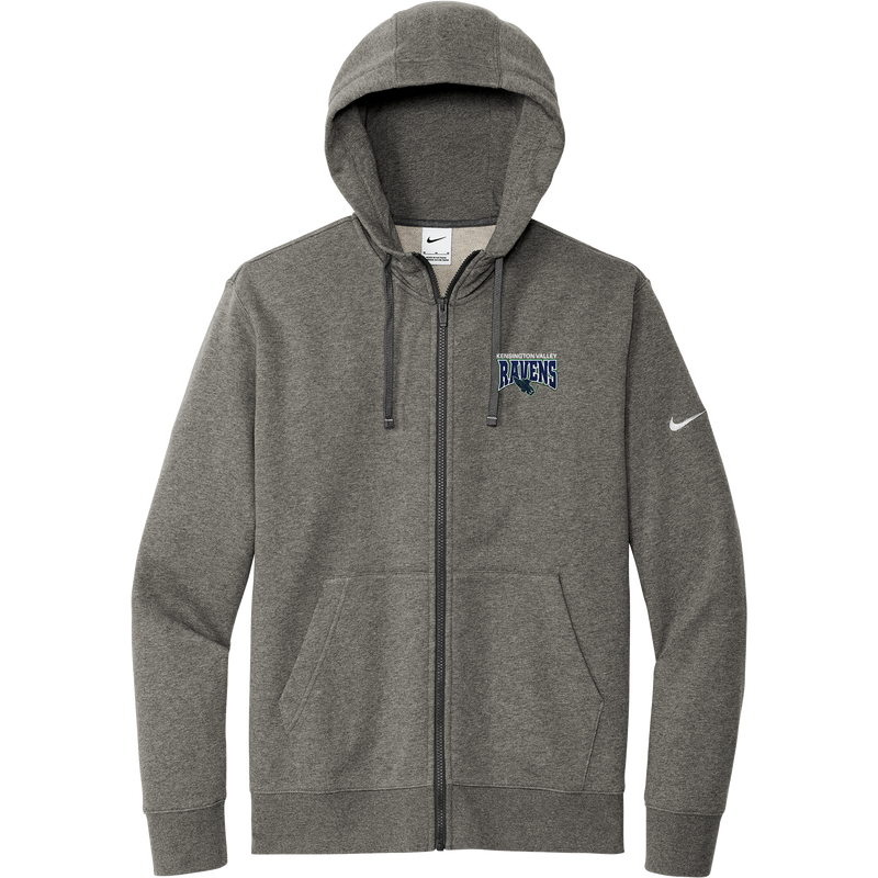 Kensington Valley Ravens Nike Club Fleece Sleeve Swoosh Full-Zip Hoodie
