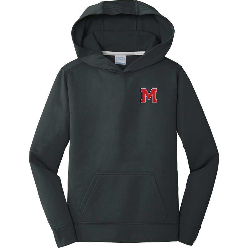 Mount St. Charles Youth Performance Fleece Pullover Hooded Sweatshirt