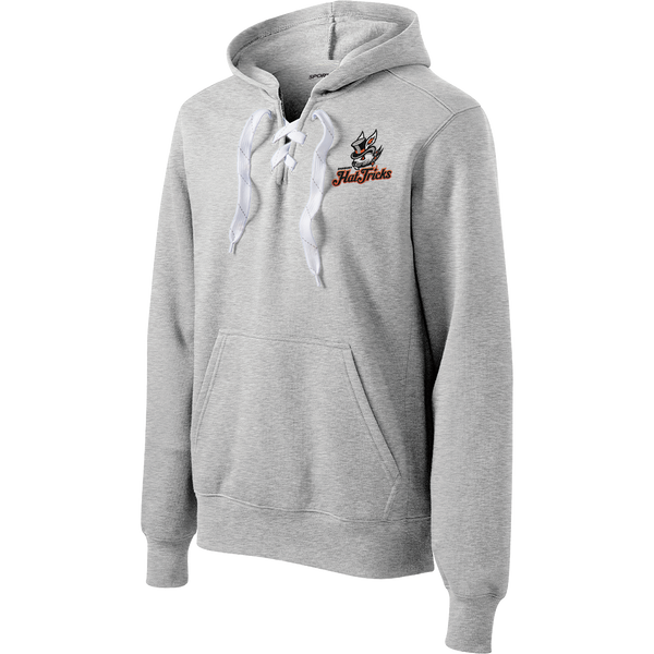 Danbury Hat Tricks Lace Up Pullover Hooded Sweatshirt