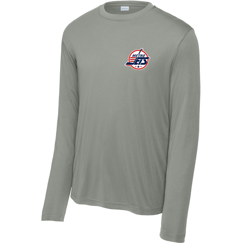 Metro Jets Youth Long Sleeve PosiCharge Competitor Tee