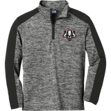 Scary Badgers Youth PosiCharge Electric Heather Colorblock 1/4-Zip Pullover