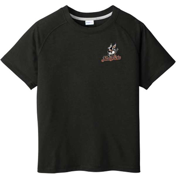 Danbury Hat Tricks Youth PosiCharge Tri-Blend Wicking Raglan Tee